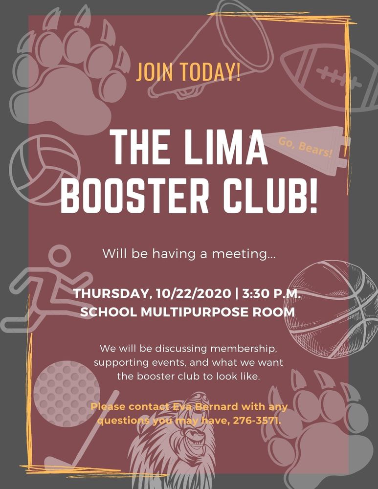 Lima Booster Club Meeting